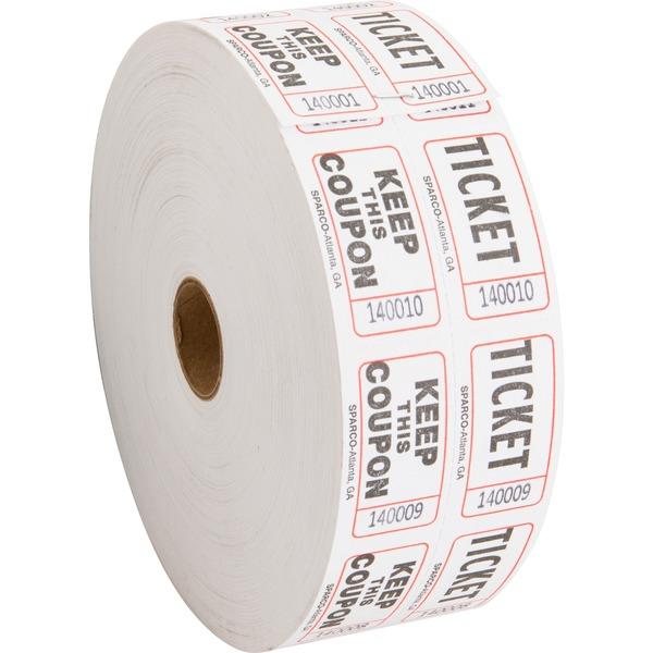 Sparco Roll Tickets - White