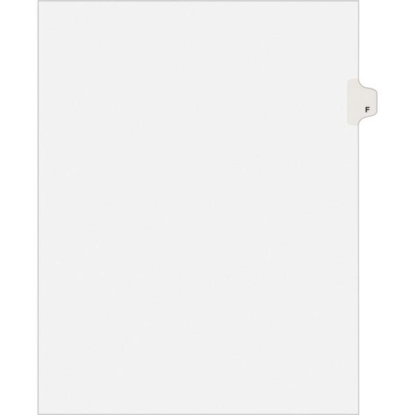 Avery® Individual Legal Exhibit Dividers - Avery Style - 25 x Divider(s) - Printed Tab(s) - Character - F - 1 Tab(s)/Set - 8.5
