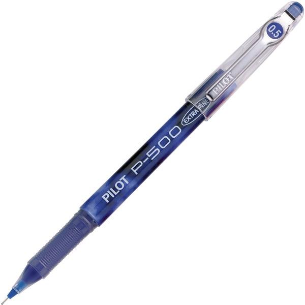 Pilot Precise P-500 Precision Point Extra-Fine Capped Gel Rolling Ball Pens - Extra Fine Pen Point - 0.5 mm Pen Point Size - Needle Pen Point Style - Blue Gel-based Ink - Blue Barrel - 12 / Dozen