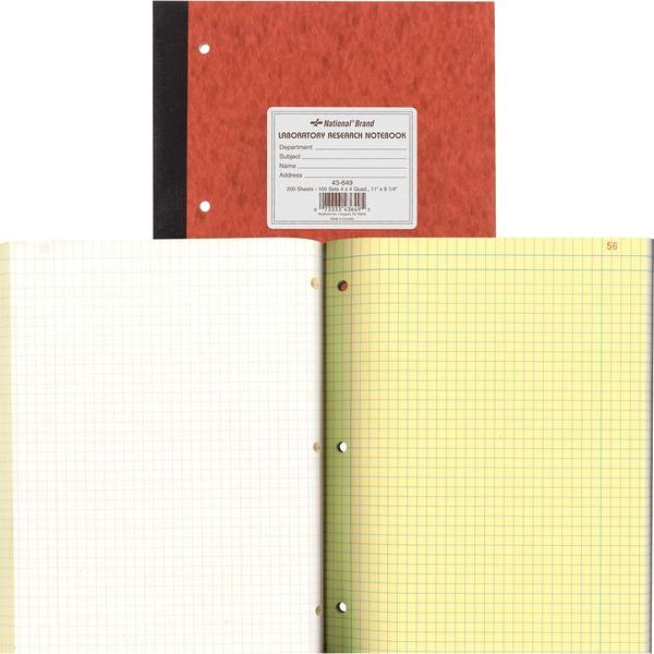 Rediform Laboratory Research Notebook - 200 Sheets - Sewn - 9 1/4