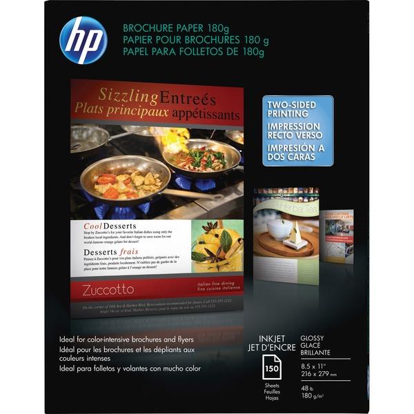 HP Inkjet Print Brochure/Flyer Paper - 98% Opacity - Letter - 8 1/2
