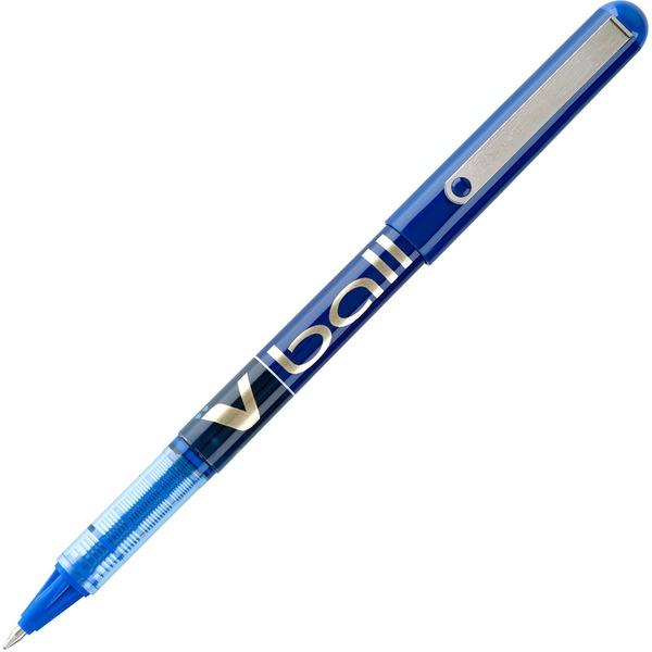 Pilot Vball Liquid Ink Pens - Fine Pen Point - 0.7 mm Pen Point Size - Blue - Blue Barrel - 12 / Dozen