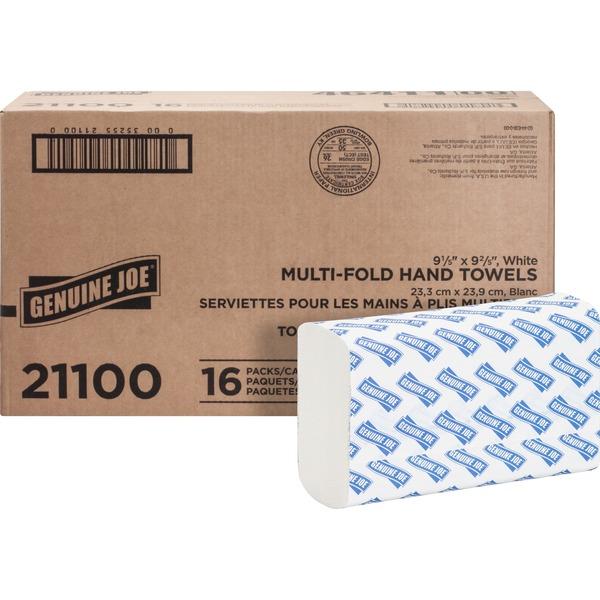 Genuine Joe Multifold Towels - 1 Ply - 9.20