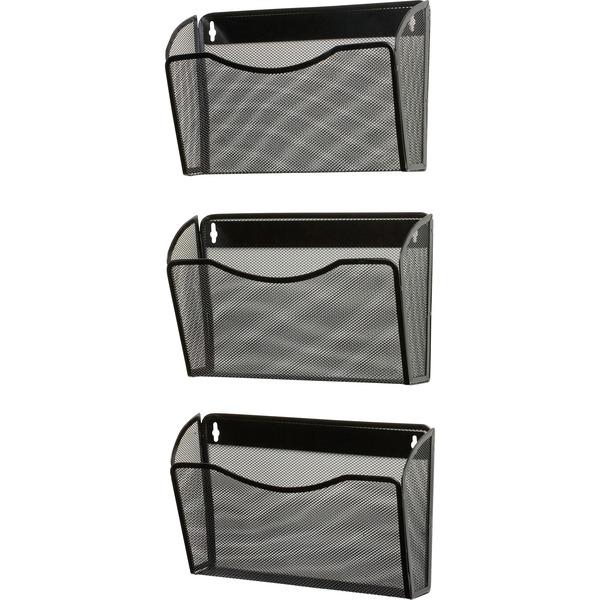 Rolodex Expressions Mesh 3-Pack Hanging Wall Files - 3 Pocket(s) - 33.5