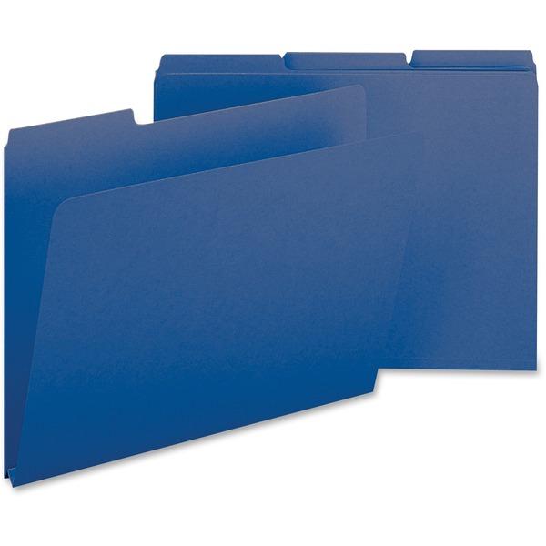 Smead 1/3 Cut Colored Pressboard Tab Folders - Letter - 8 1/2