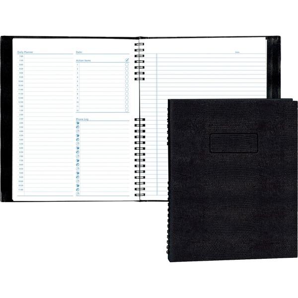 Blueline College Rule NotePro Organizer - Daily - 7:00 AM to 11:00 PM - 1 Day Double Page Layout - 11
