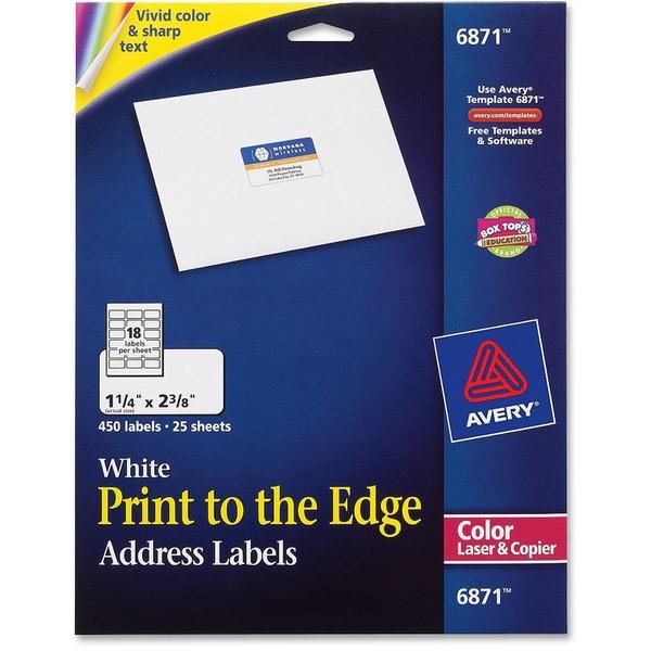 Avery® Address Labels - Sure Feed Technology - Print-to-the-Edge - Permanent Adhesive - 1 1/4