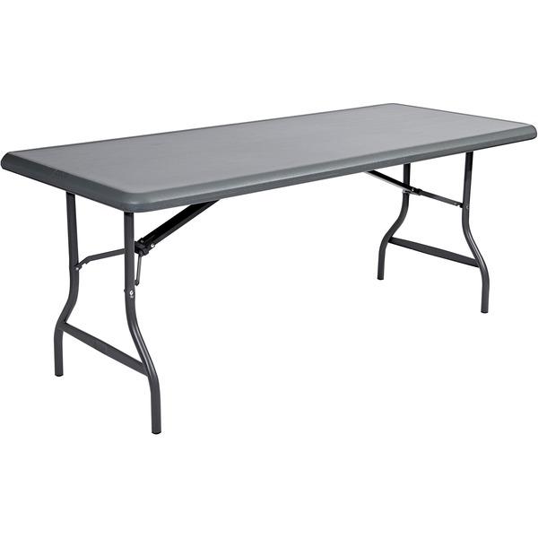 Iceberg IndestrucTable TOO 1200 Series Folding Table - Rectangle Top - Round Leg Base - 30
