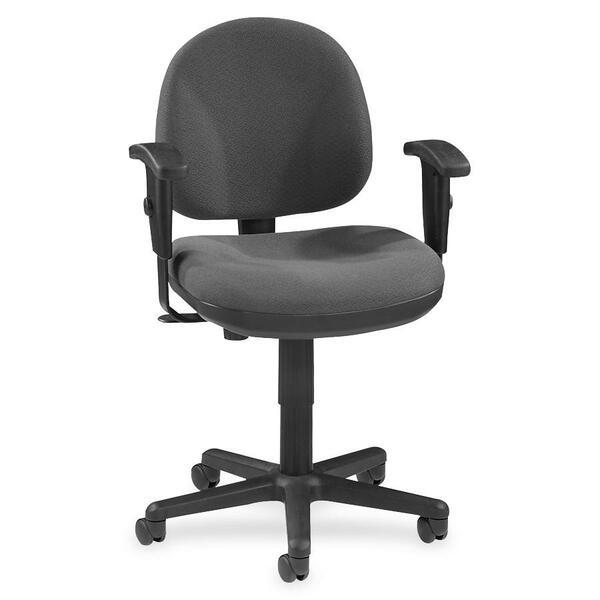 Lorell Millenia Pneumatic Adjustable Task Chair - Gray Seat - 24