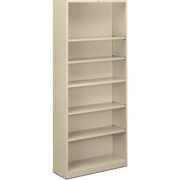HON Brigade 6-Shelf Steel Bookcase - 81.1