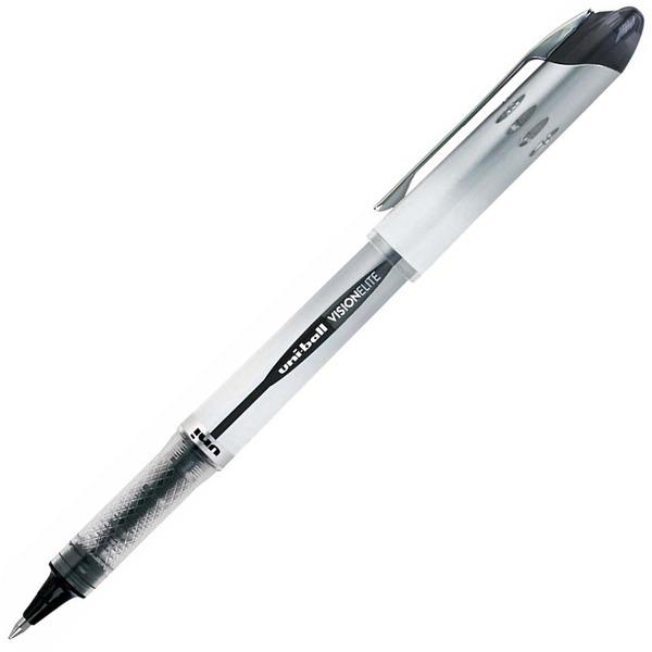 uni-ball Vision Elite Rollerball Pens - Bold Pen Point - 0.8 mm Pen Point Size - Refillable - Black Gel-based Ink - 1 Each