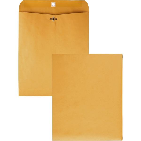 Quality Park Gummed Kraft Clasp Envelopes - Clasp - #95 - 10