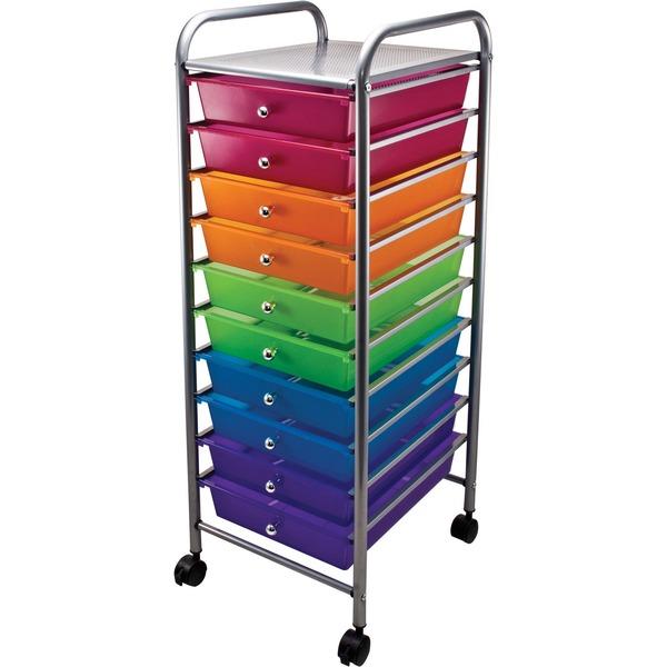 Advantus 10-drawer Organizer - 10 x Drawer(s) - Multicolor