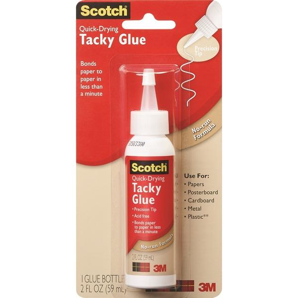 Scotch Quick-drying Tacky Glue - 2 oz - 1 / Pack - Clear