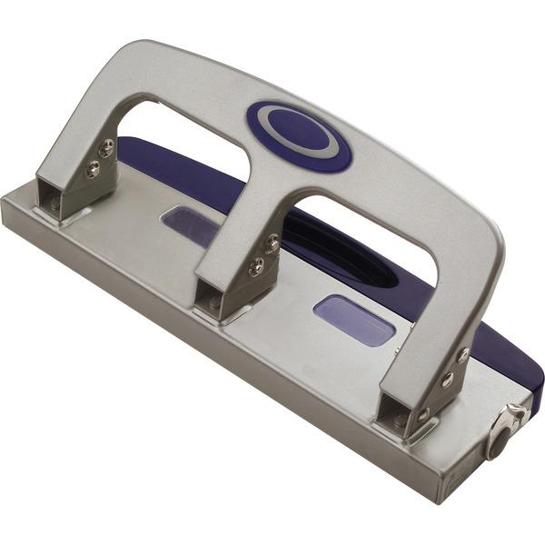 OIC Deluxe Standard 3-hole Punch with Drawer - 3 Punch Head(s) - 20 Sheet Capacity - 9/32
