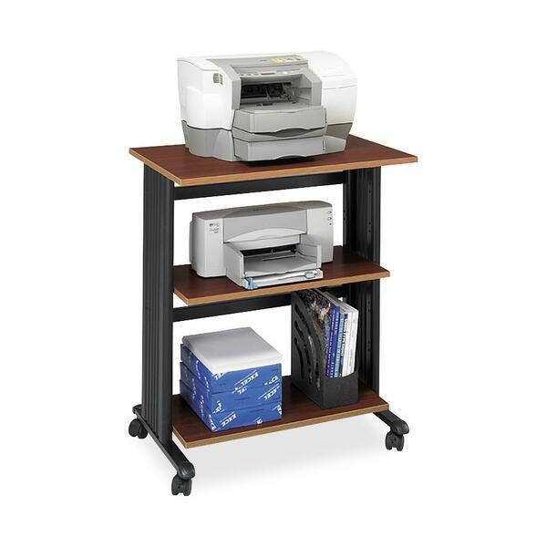Safco Muv Three Level Adjustable Printer Stand - 175 lb Load Capacity - 3 x Shelf(ves) - 35