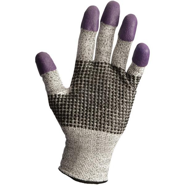 KleenGuard G60 Level 3 Purple Nitrile Cut-Resistant Gloves - 8 Size Number - Medium Size - Nitrile - Purple - Ambidextrous, Cut Resistant - 2 / Pair