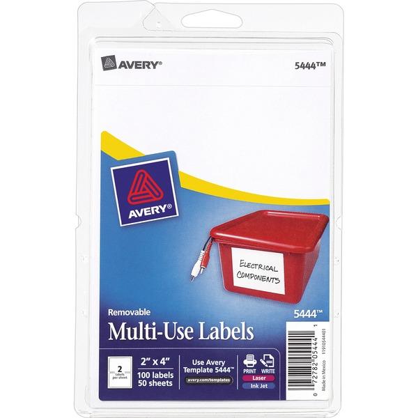 Avery® Removable ID Labels - Removable Adhesive - 4
