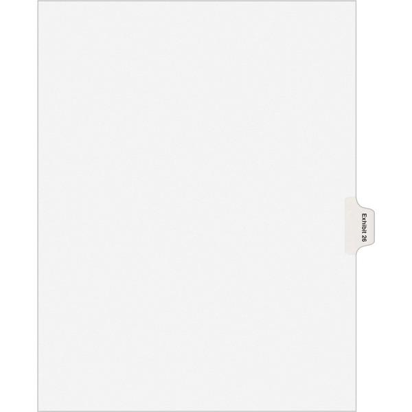 Avery® Individual Legal Dividers - Allstate Style - Unpunched - 25 x Divider(s) - 25 Printed Side Tab(s) - Digit - Exhibit 26 - 1 Tab(s)/Set - 8.5