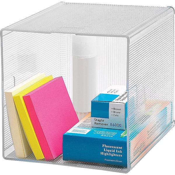 Business Source Clear Cube Storage Cube Organizer - 6