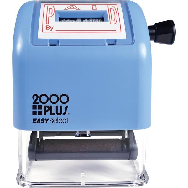 Consolidated Stamp 2000 Plus Self-inking Date Stamp - Date Stamp - Red - 1 Each