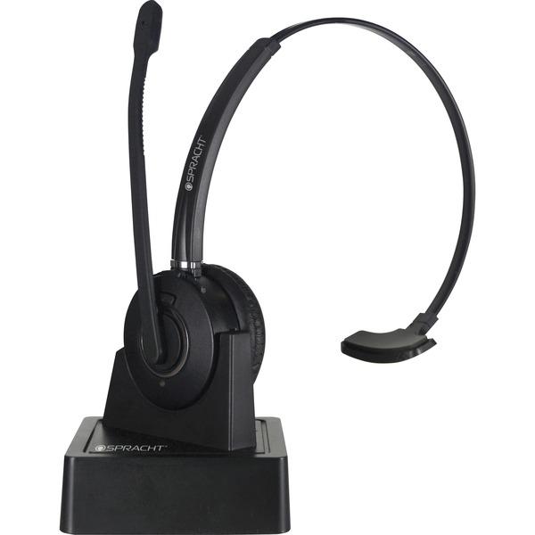 Spracht ZUM COMBO Bluetooth/USB Wireless Headset + Base - Mono - Wireless - Bluetooth - 33 ft - 32 Ohm - 300 Hz - 3.40 kHz - Over-the-head - Monaural - Supra-aural - Noise Cancelling, Noise Reduction,