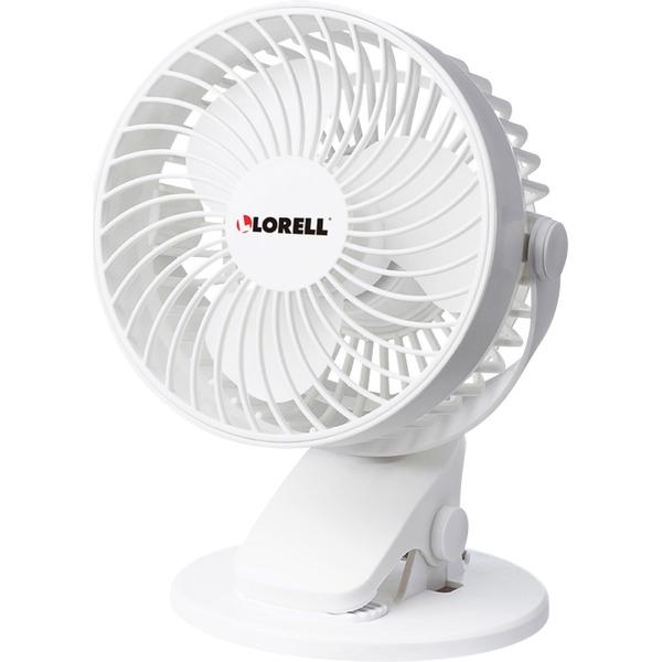 Lorell USB Personal Fan - 127 mm Diameter - 2 Speed - Breeze Mode, Quiet, Adjustable Tilt Head - 7.7