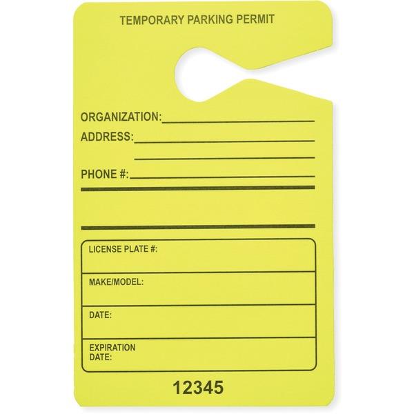 Tatco Information Sign - 50 / Pack - 3.5