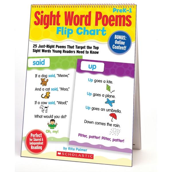 Scholastic Sight Word Poems Flip Chart - Theme/Subject: Learning, Fun - Skill Learning: Reading, Word Recognition