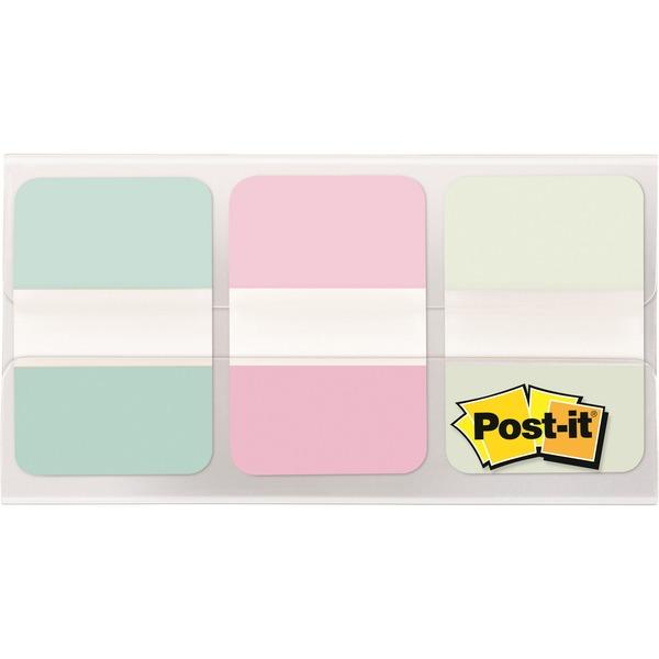Post-it® Pastel Color Tabs - 12 Tab(s)/Set - 1