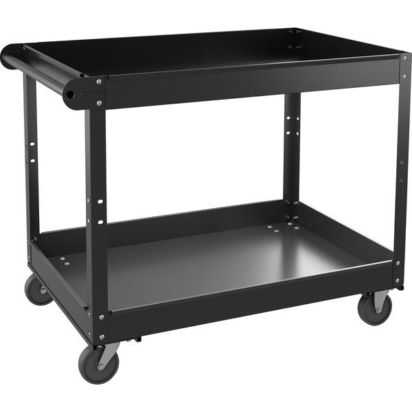 Lorell Utility Cart - 2 Shelf - 400 lb Capacity - Steel - 36