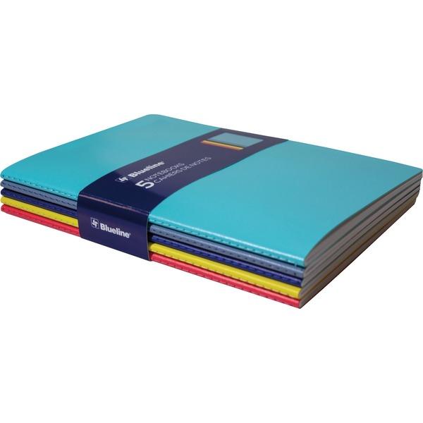 Rediform Blueline 5 Notebooks Pack - 64 Pages - Sewn - 5 3/4