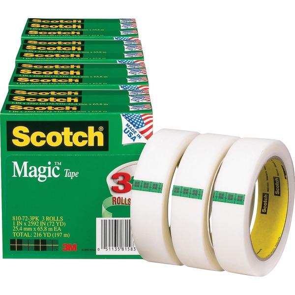 Scotch Magic Tape - 72 yd Length x 1