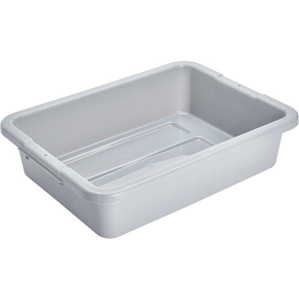 Rubbermaid Commercial 4.6G Bus/Utility Box - Utility Box - Plastic - Dishwasher Safe - Gray - 1 Piece(s) Each