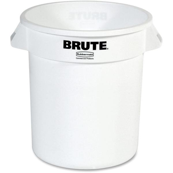 Rubbermaid Commercial Brute Round 10-Gal Container - 10 gal Capacity - Round - UV Coated, Fade Resistant, Warp Resistant, Crack Resistant, Crush Resistant, Reinforced, Durable, Tear Resistant, Damage 