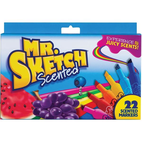 MR. SKETCH Scented Markers - Chisel Marker Point Style - Assorted - 22 / Pack