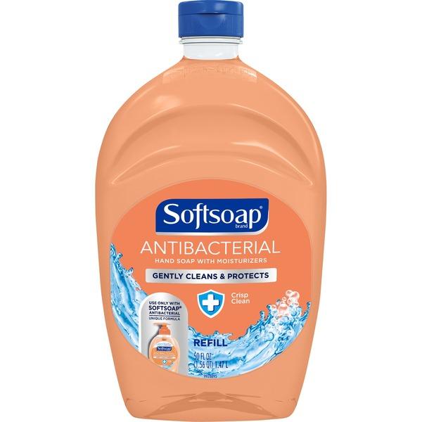 Softsoap Liquid Hand Soap - Crisp Clean Scent - Bacteria Remover - Hand - Orange - Anti-bacterial, Moisturizing - 1 Each
