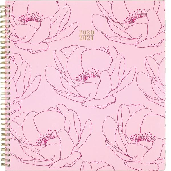 At-A-Glance Quinn Floral Academic Planner - Academic - Weekly, Monthly - 1 Year - July 2020 till June 2021 - 1 Week, 1 Month Double Page Layout - 8 1/2
