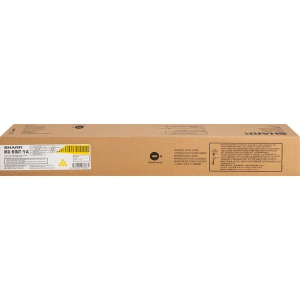 Sharp MX-61NT Toner Cartridge - Yellow - Laser - 24000 Pages - 1 Each