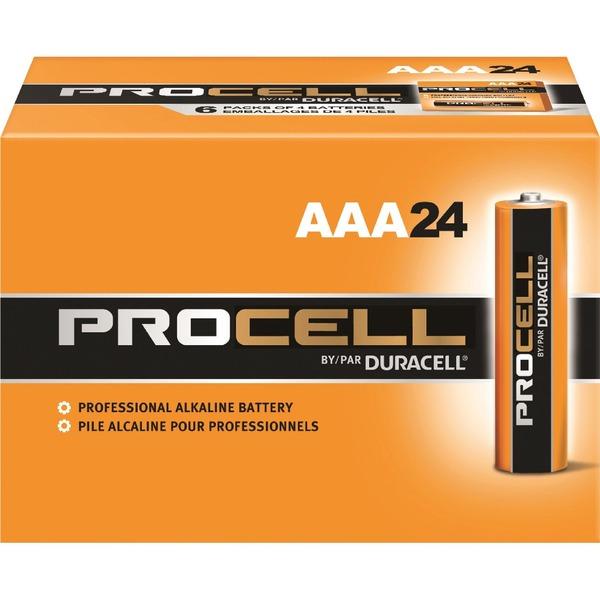 Duracell PROCELL Alkaline AAA Batteries - For Motion Detector, Test Equipment, Remote Control, Flashlight, Calculator, Clock, Radio, Portable Electronics, Mouse, Keyboard - AAA - Alkaline - 144 / Cart