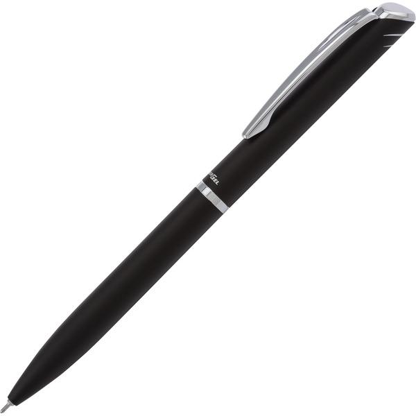 Pentel Style Liquid Gel Pen - 0.7 mm Pen Point Size - Retractable - Black Liquid Gel Ink Ink - Black Metal Barrel - 1 / Each