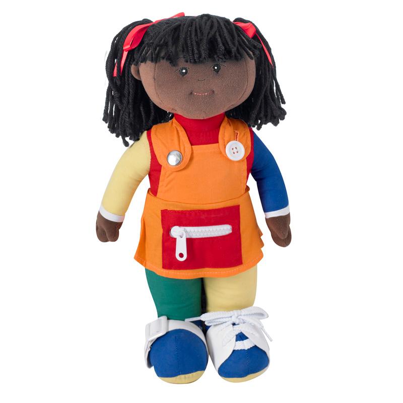 Children's Factory Learn to Dress - African American Girl - Multi