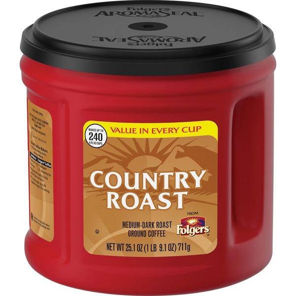 Folgers® Country Roast Ground Coffee - Country Roast - 25.1 oz - 1 Each