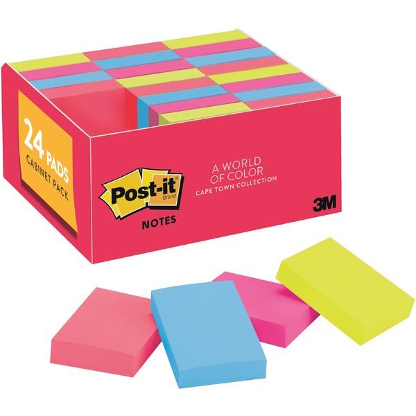 Post-it® Notes Original Notepad Value Pack - Cape Town Color Collection - 1.50