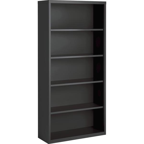  Lorell Fortress Series Charcoal Bookcase - 34.5 