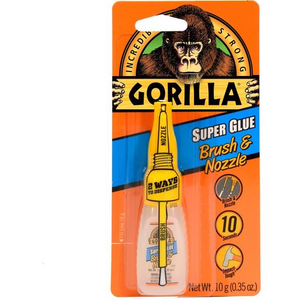 Gorilla Brush & Nozzle Super Glue - 0.35 oz - 1 Each - Clear