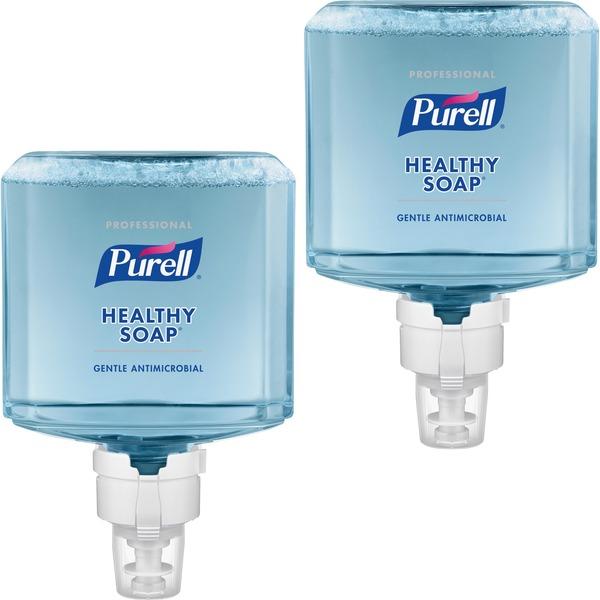 PURELL® ES8 Prof 0.5% BAK Foam HEALTHY SOAP - 40.6 fl oz (1200 mL) - Hand - Blue - Antimicrobial, Moisturizing, Dye-free, Hypoallergenic, Bio-based - 2 / Carton