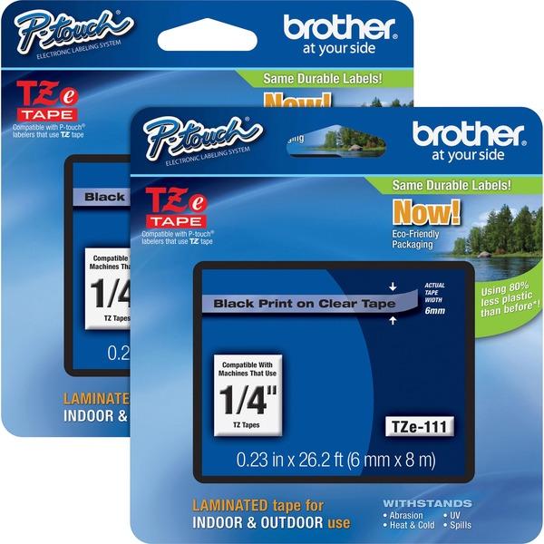  Brother P- Touch Tze Laminated Tape Cartridges - 15/64 