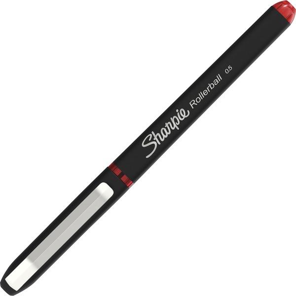 Sharpie Rollerball Pens - 0.7 mm Pen Point Size - Arrow Pen Point Style - Red - 12 / Dozen