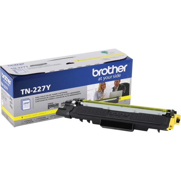 Brother Genuine TN-227Y High Yield Yellow Toner Cartridge - Laser - High Yield - 2300 Pages - 1 Each